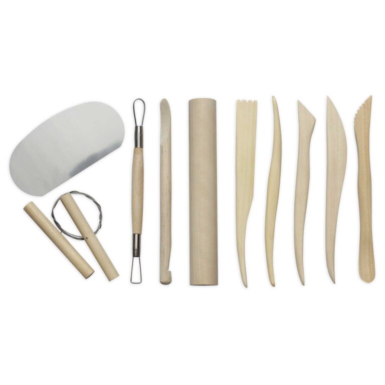 ISOMARS Wooden Clay Tools Set Of 10