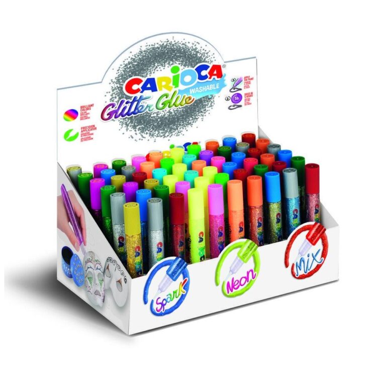 CARIOCA Glitter Glue 10.5Ml *60 Disp