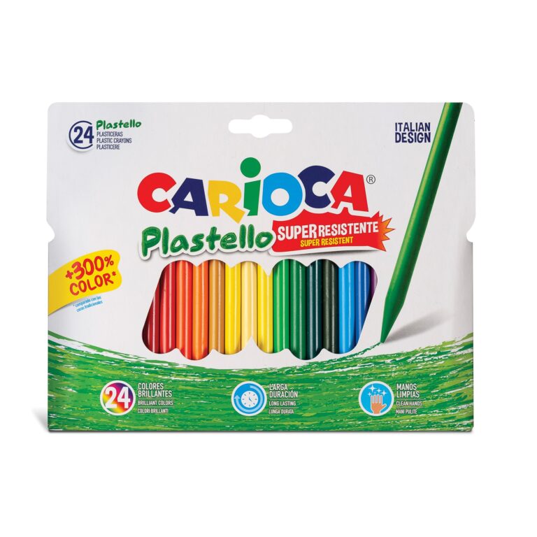 CARIOCA  Plastello Super Resistente 24 Pcs