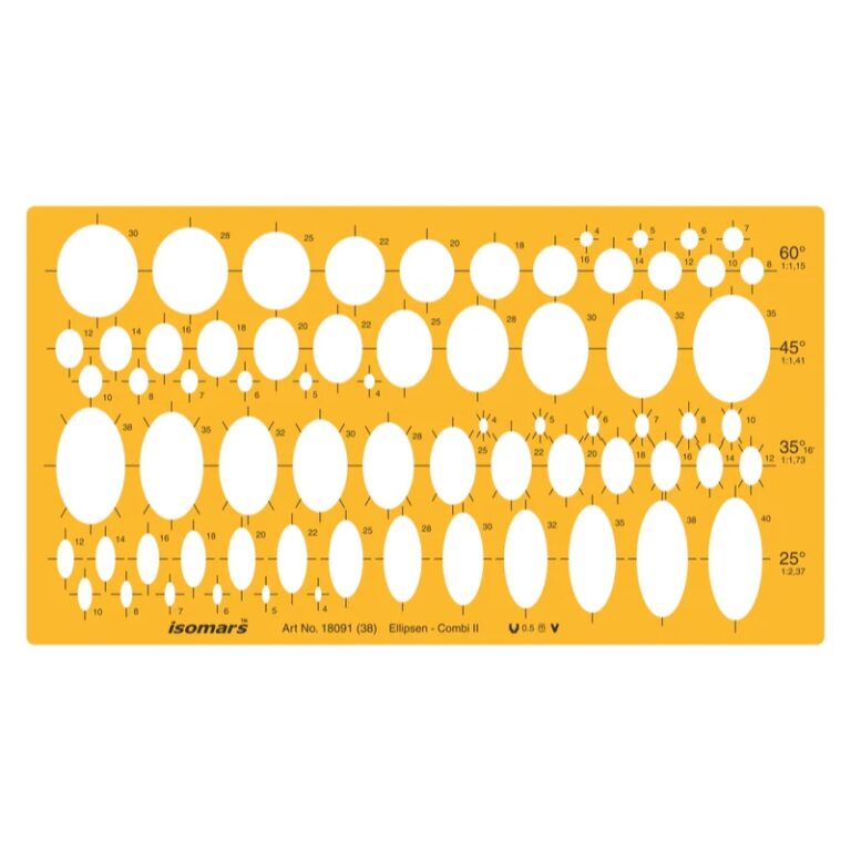 ISOMARS Elipses 25 Deg, 45 Deg, 60 Deg