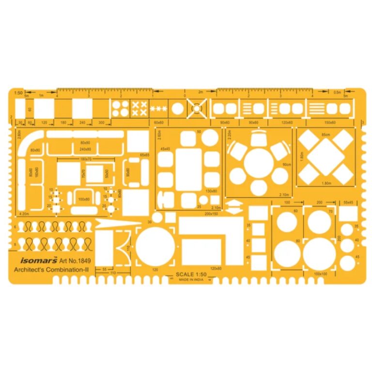 ISOMARS 1:50 Scale Architectural Furniture Template