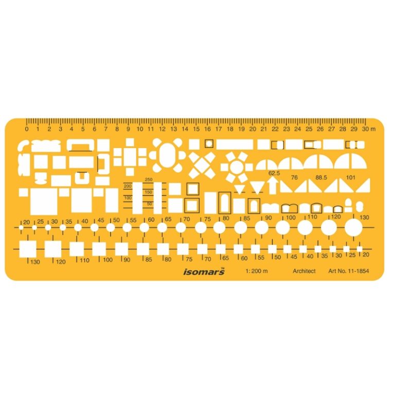 ISOMARS 1:200 Architect Combination Template