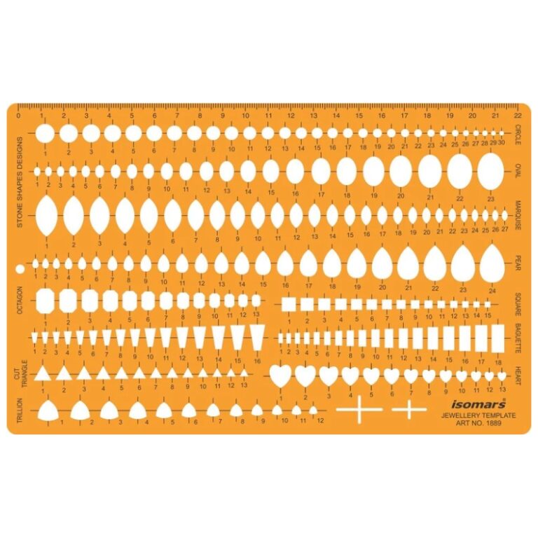 ISOMARS Combination Stone Shapes Template