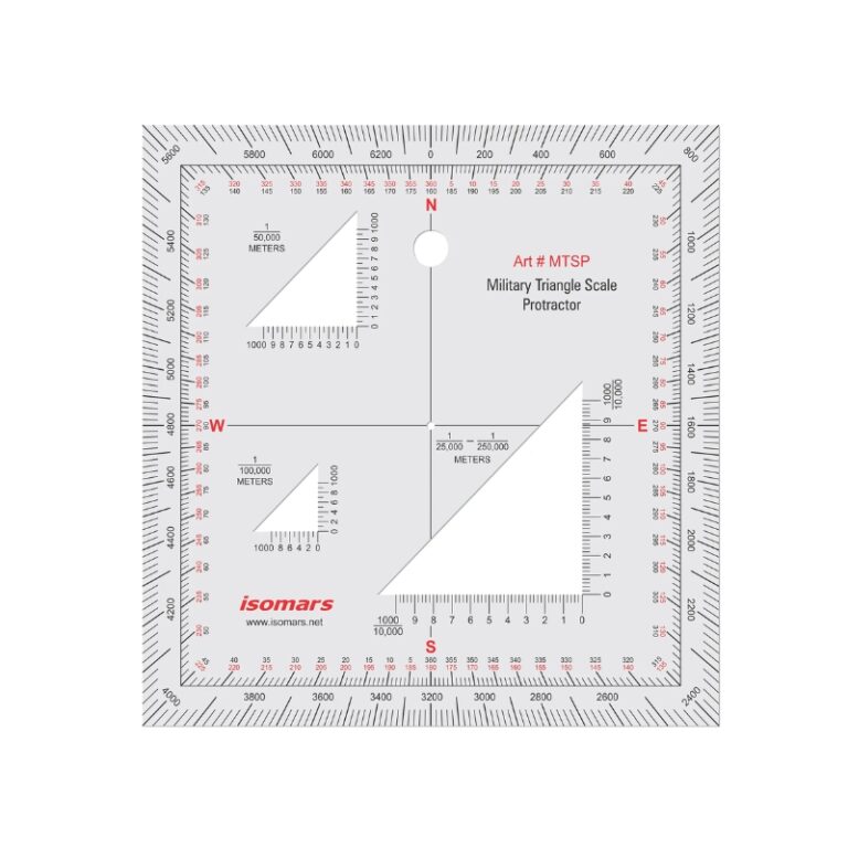 ISOMARS Military Triangle Scale - ISOMARS Acrylic