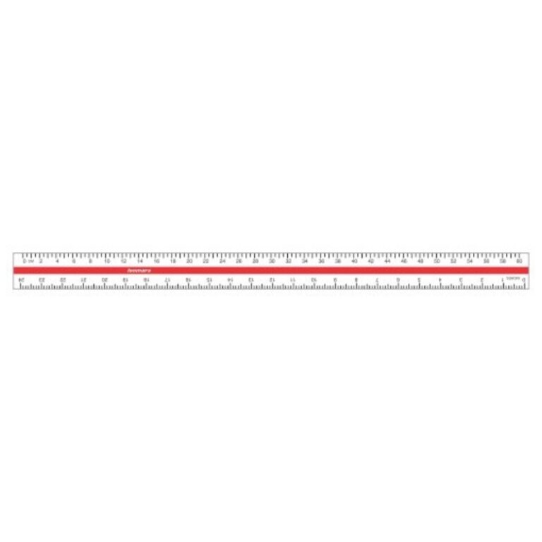 ISOMARS Plastic Ruler - 24" (60 Cm)