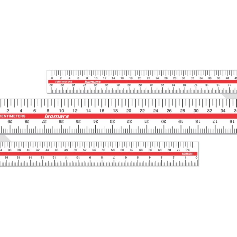 ISOMARS Ruler Straight Scale 75Cm/30'