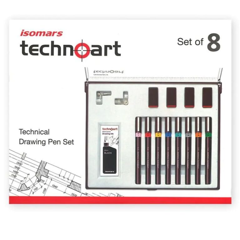 ISOMARS Technical Drawing Pen Set Of 8