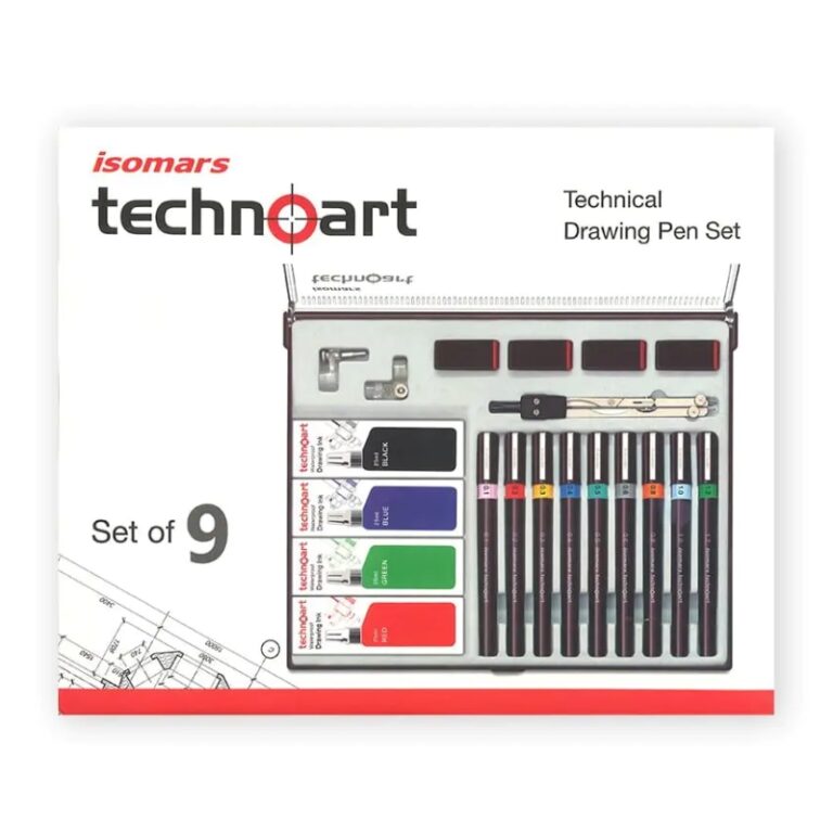 ISOMARS Technical Drawing Pen Set Of 9