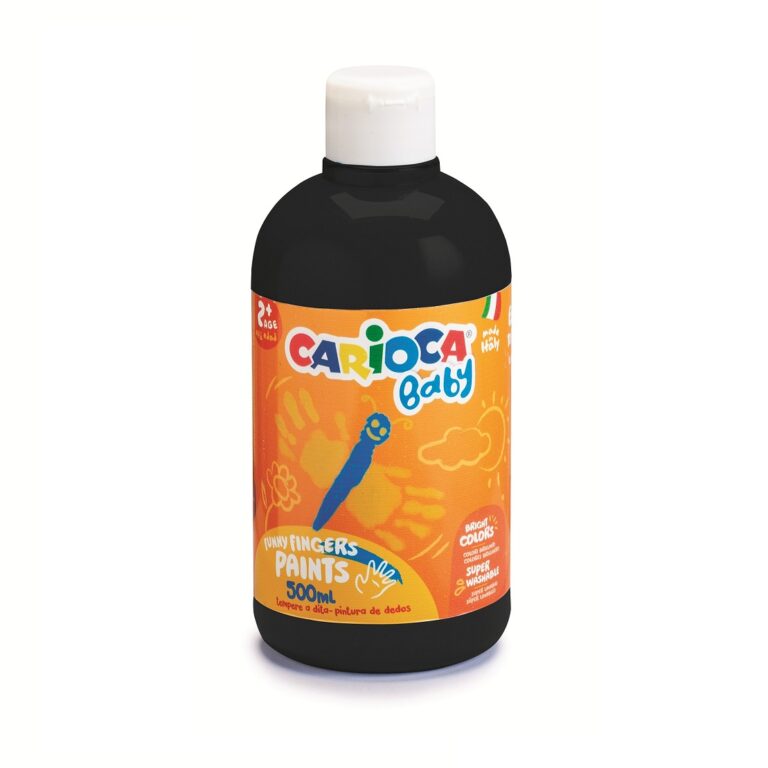 Carioca Baby Funny Fingers Paints 500Ml Black