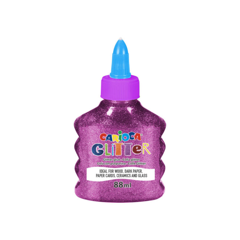 CARIOCA Glitter Glue Bottle 88Ml Pink