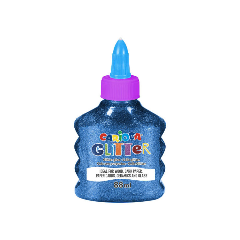 CARIOCA Glitter Glue Bottle 88Ml Blue