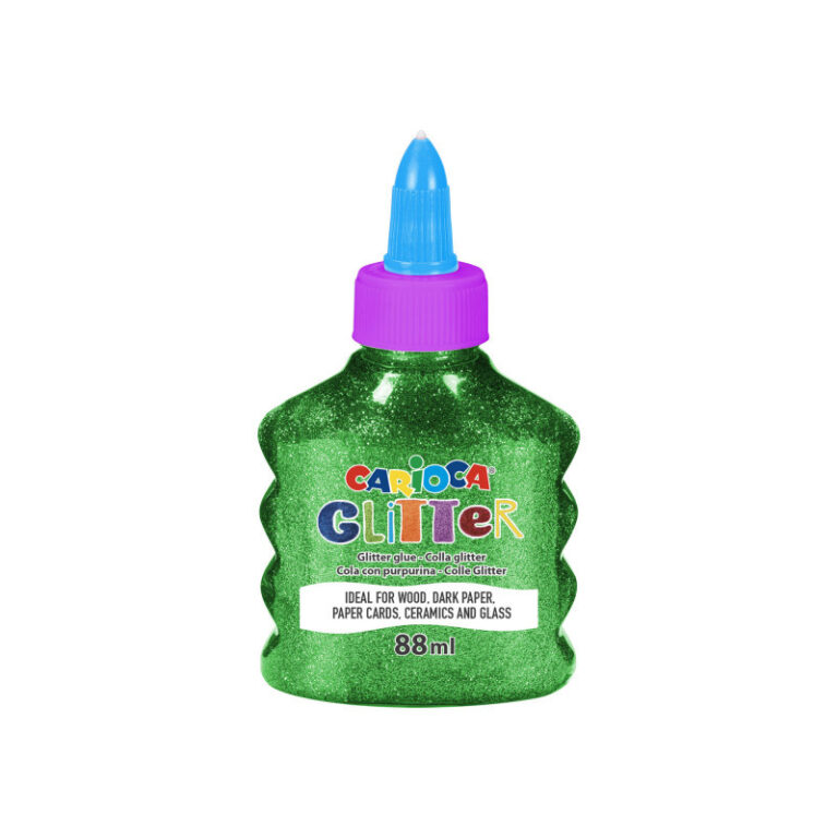 CARIOCA Glitter Glue Bottle 88Ml Green