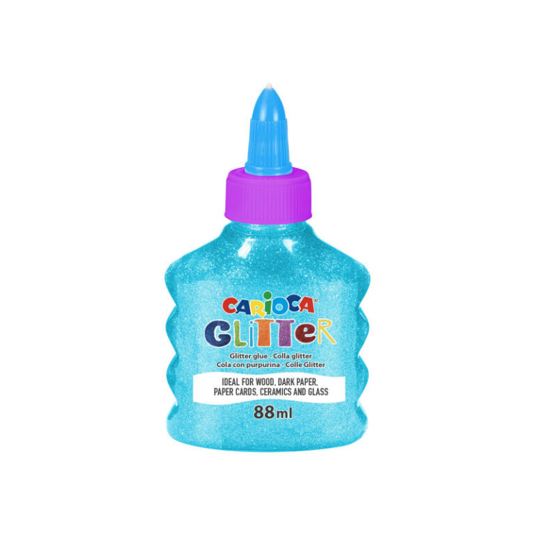 CARIOCA Glitter Glue Bottle Neon 88Ml Blue