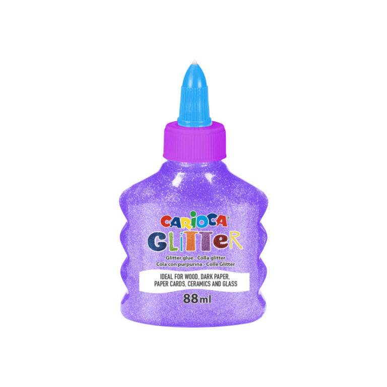 CARIOCA Glitter Glue Bottle Neon 88Ml Violet