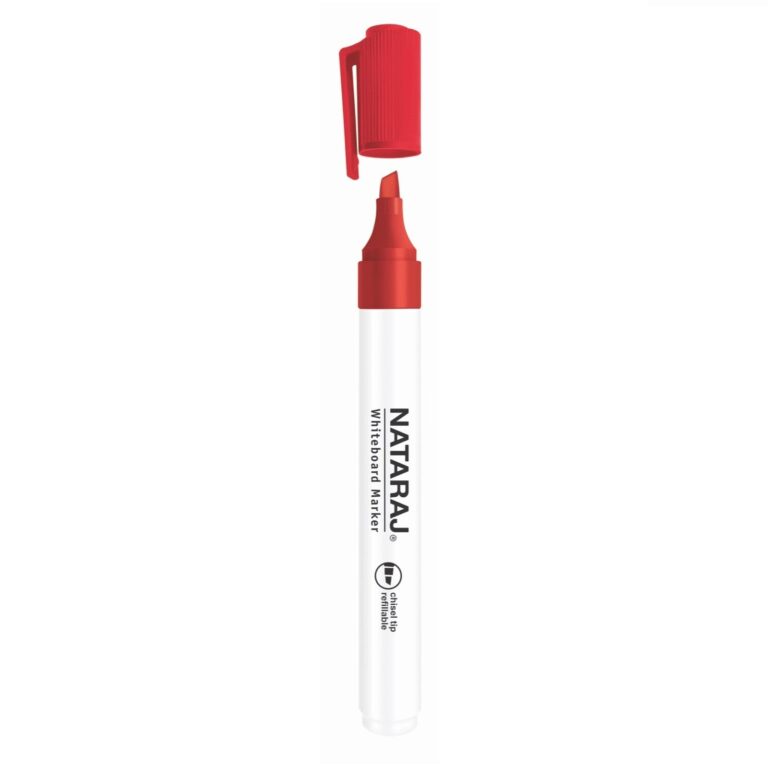 NATARAJ CHISEL WHITEBOARD MARKER RED