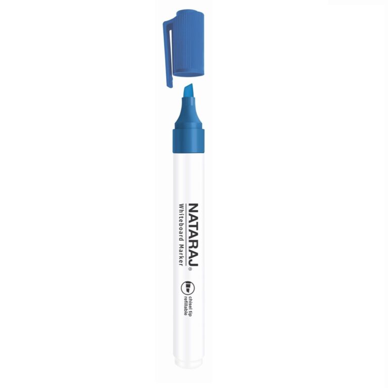 NATARAJ CHISEL WHITEBOARD MARKER BLUE