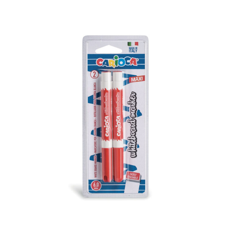 CARIOCA Maxi Whiteboard Blister 2 Red