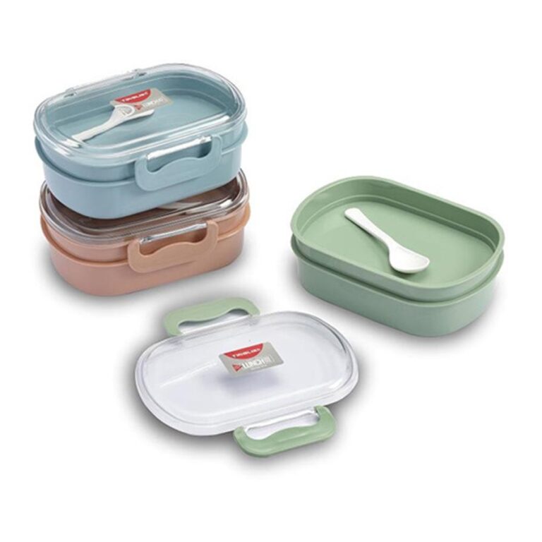 Plastic Lunch Box with Spoon 1040ml