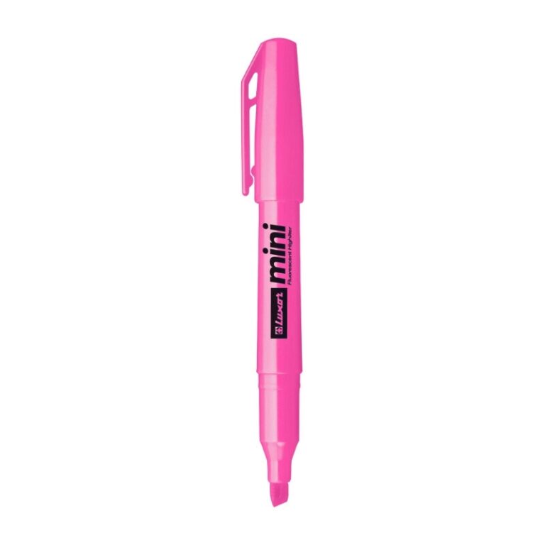 LUXOR Mini Fluorescent Highlighter - Pink