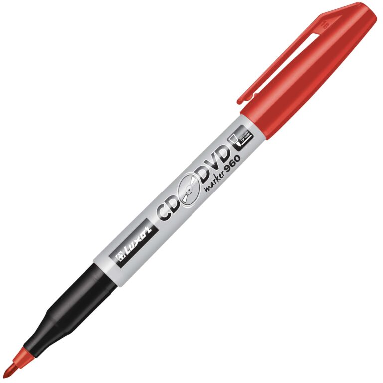 LUXOR CD/DVD Marker 960 Medium Red