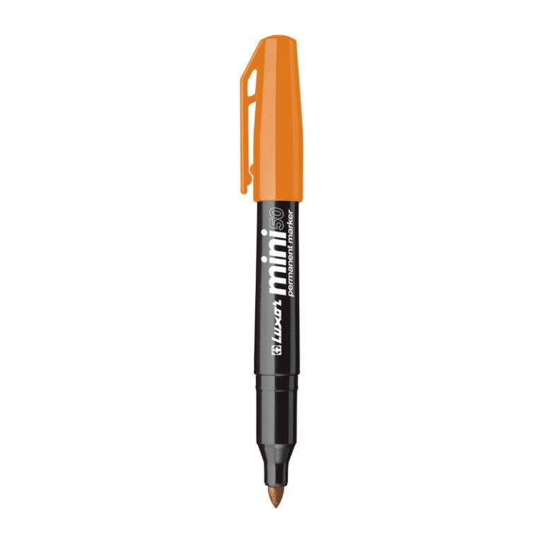 LUXOR Permanent Marker 50 bullet Tip 1-2 mm Orange