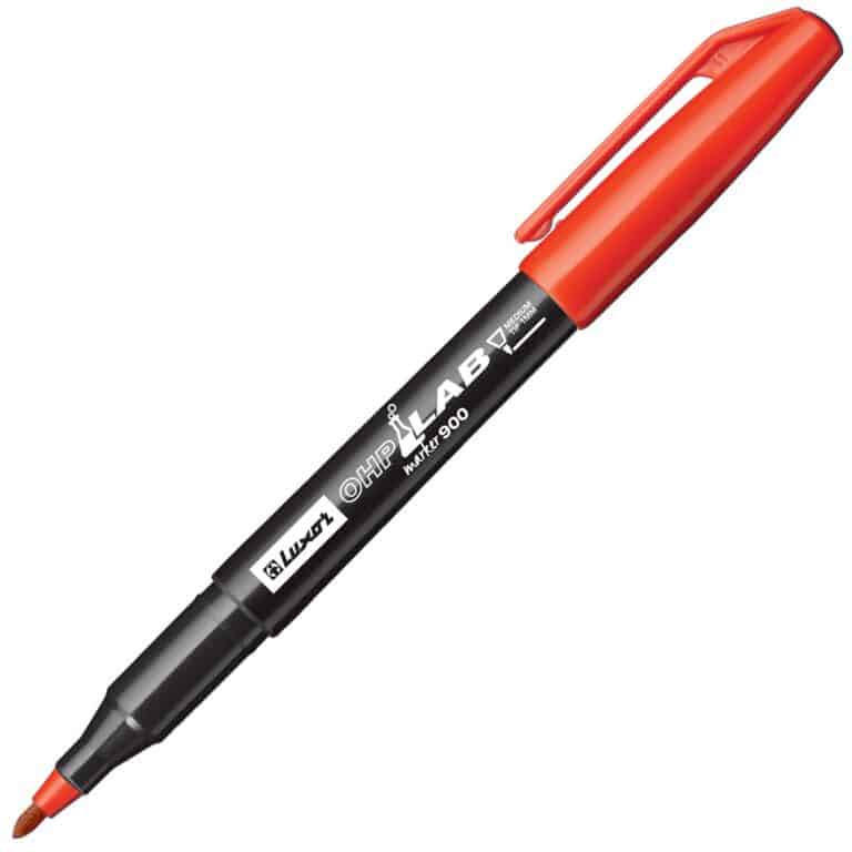 LUXOR OHP LAB Marker 900 Fine Tip 0.7 mm Red