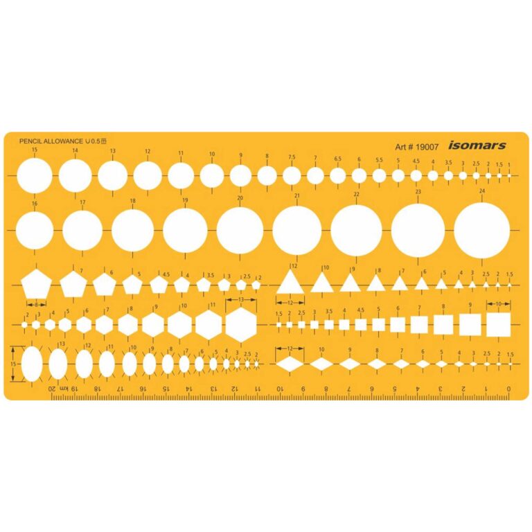 ISOMARS Architect Combination Template 230*117mm