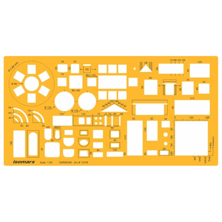 ISOMARS Furniture Template 262*134mm