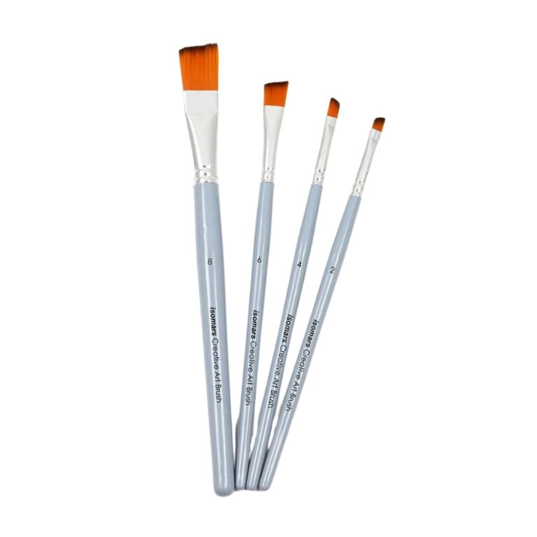 ISOMARS CREATIVE ART BRUSH ANGULAR SET OF 4