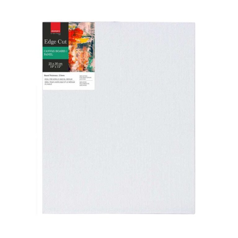 Isomars Edge Cut Canvas Board White