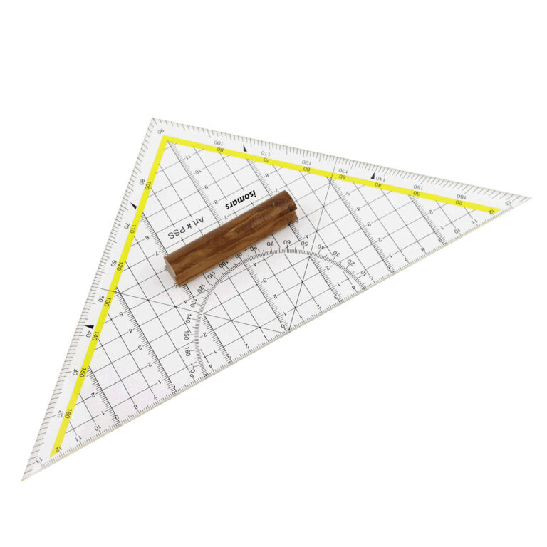 ISOMARS SET SQUARE/PROTRACTO STUDENT-20CM/8''