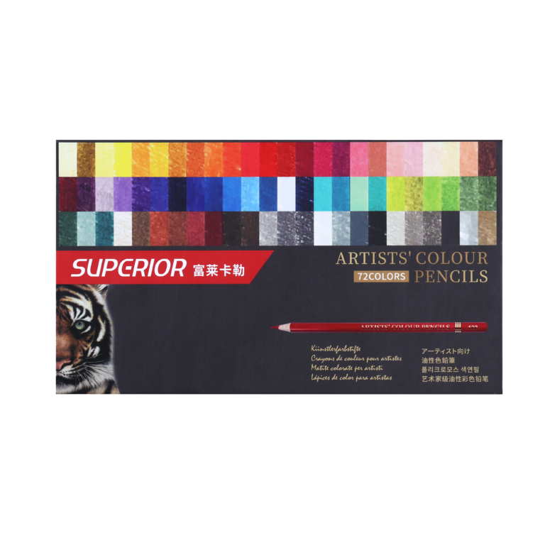 SUPERIOR ARTIST'S COLOUR PENCILS SET OF 72