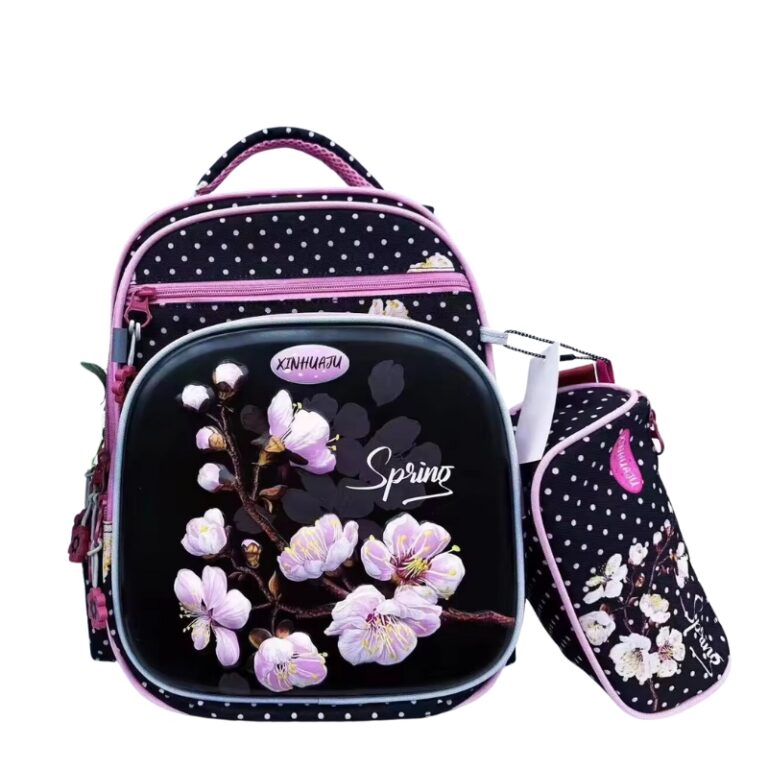 School Kids Backpack + P.Case Flower