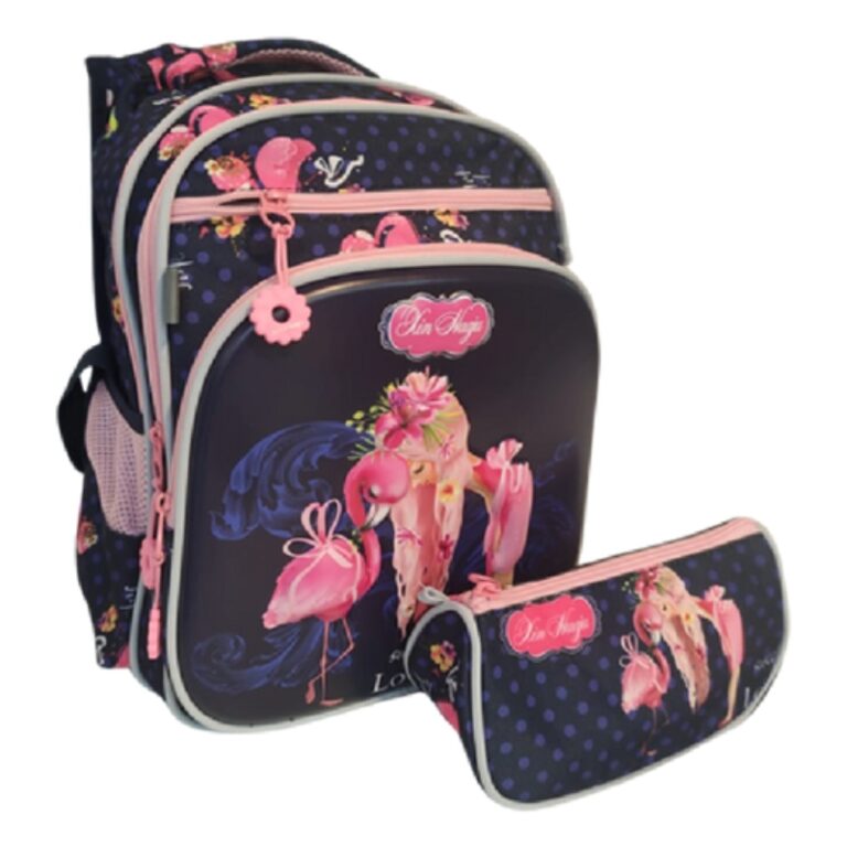 School Kids Backpack + P.Case Gaming Doll