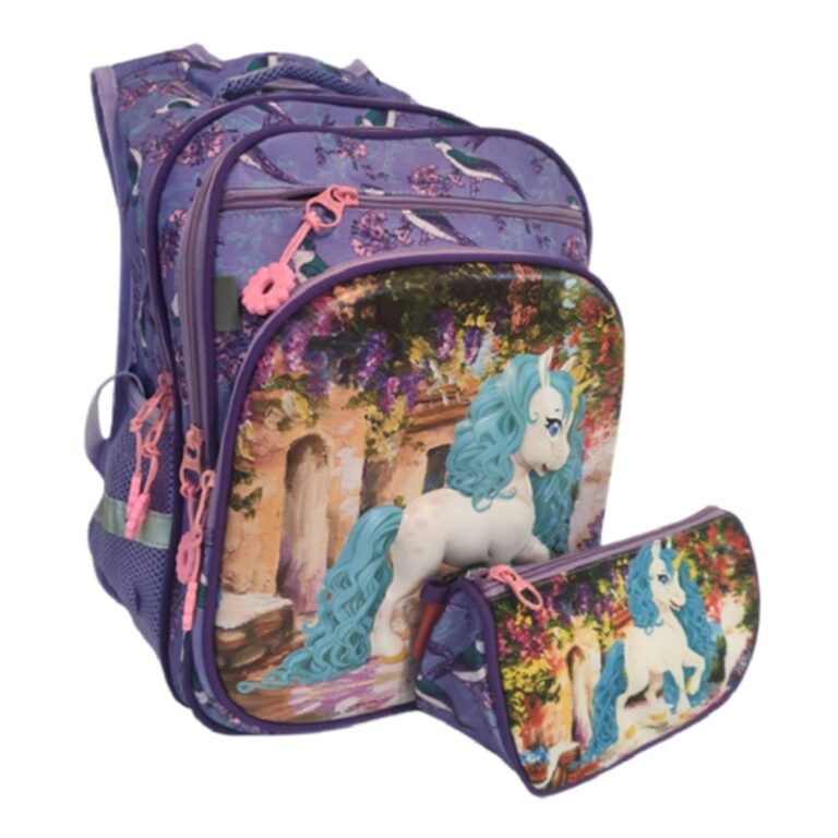 School Kids Backpack + P.Case Unicorn