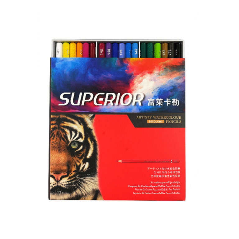 Superior Water Soluble Color Pencil Set Of 18