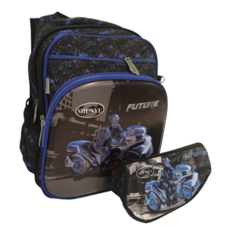 School Kids Backpack + P.Case Motorcycle