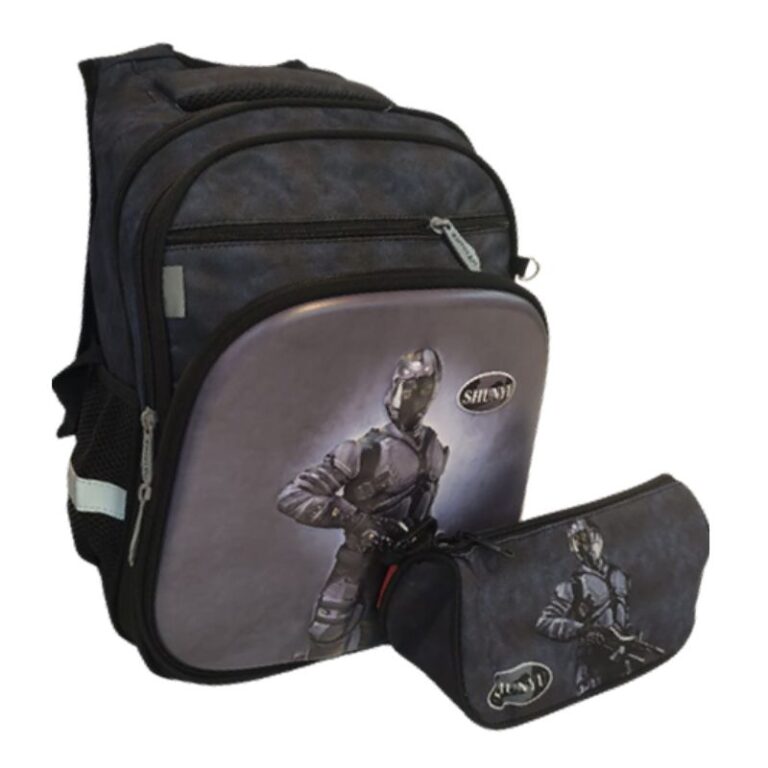 School Kids Backpack + P.Case Solider