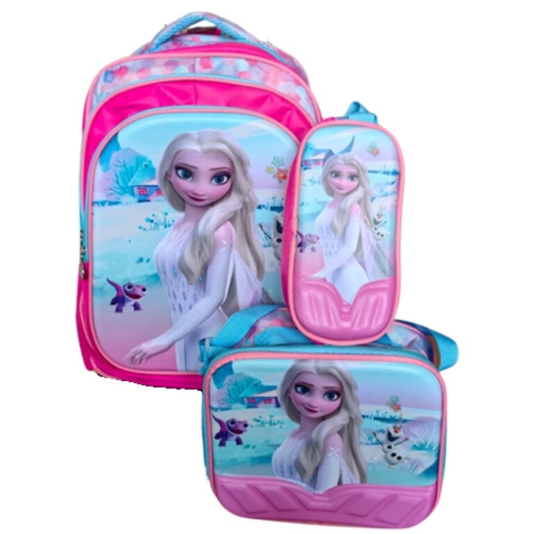 School Kids Backpack Large + P.Case + Lunch Bag Frozen