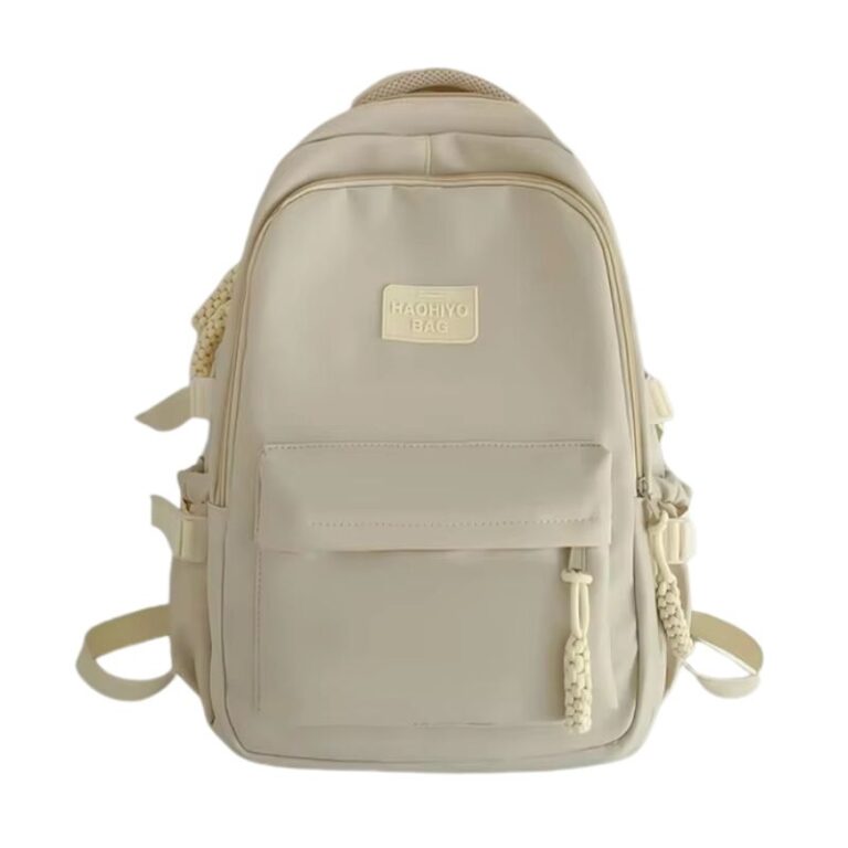 School Teen Backpack Beige