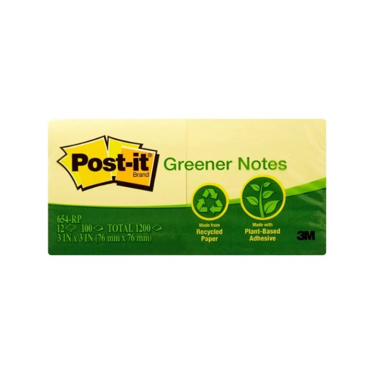 Post-it Greener Notes 76*76mm Pack Of 12