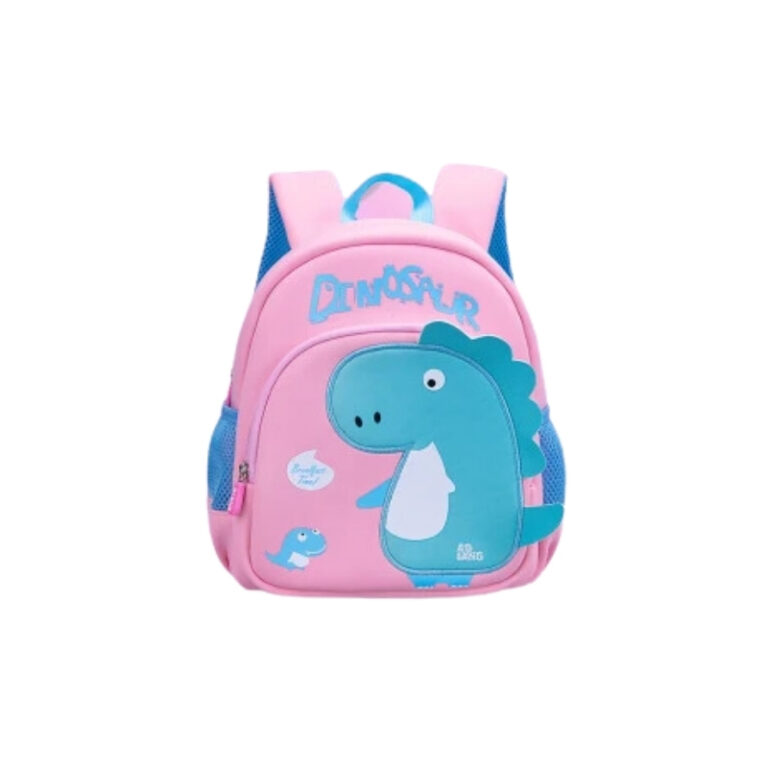 Pre-School Kids Backpack Medium Pink Dinosaur