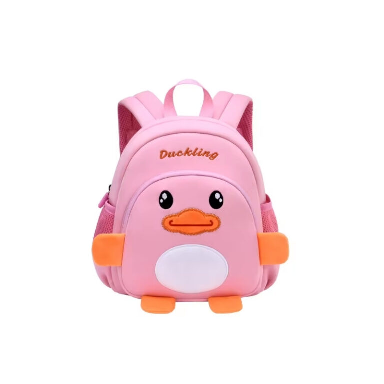 Pre-School Kids Backpack Medium Pink Duck