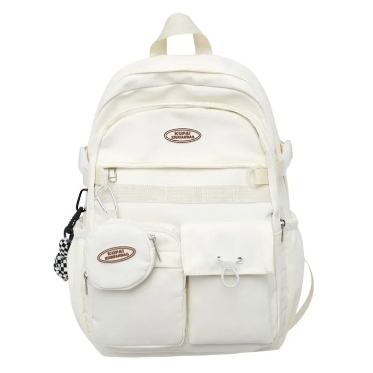 School Teen Backpack White