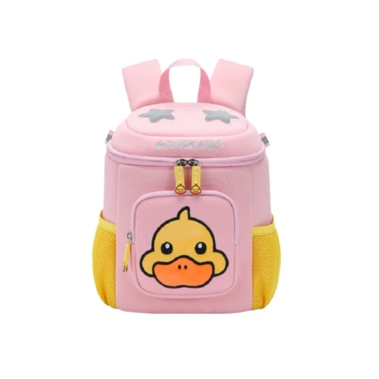 Pre-School Kids Backpack Large Pink Duck