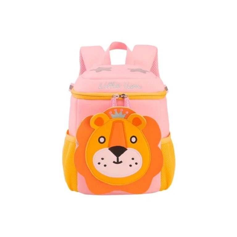 Pre-School Kids Backpack Medium Pink Lion