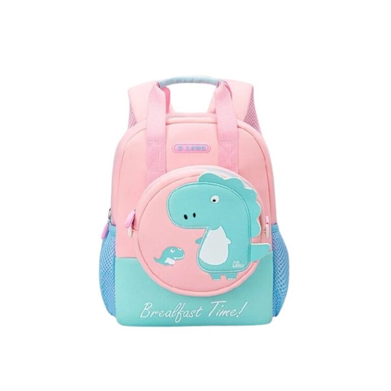 Pre-School Kids Backpack Pink Dinosaur