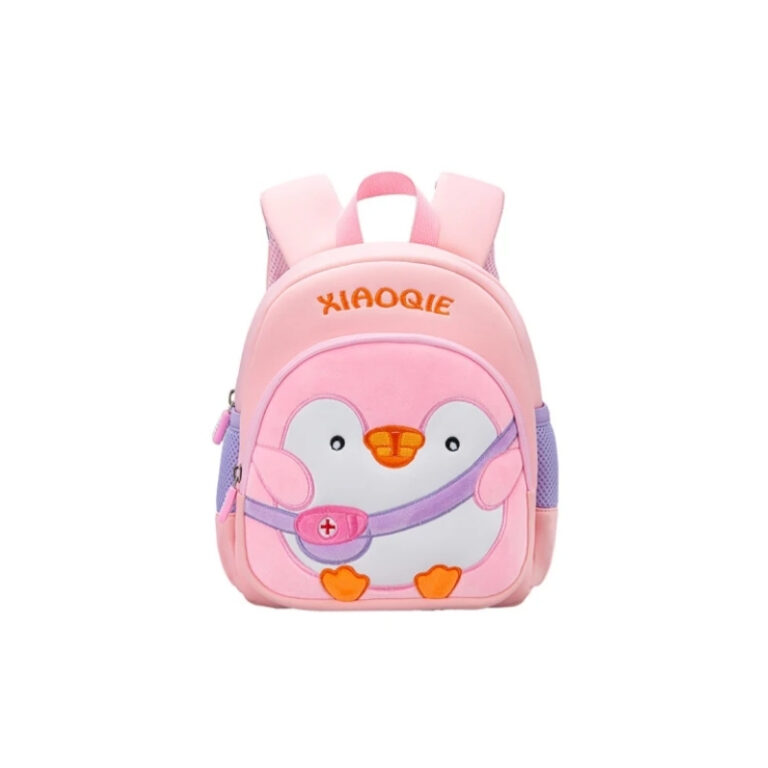 Pre-School Kids Backpack Small Pink Penguin