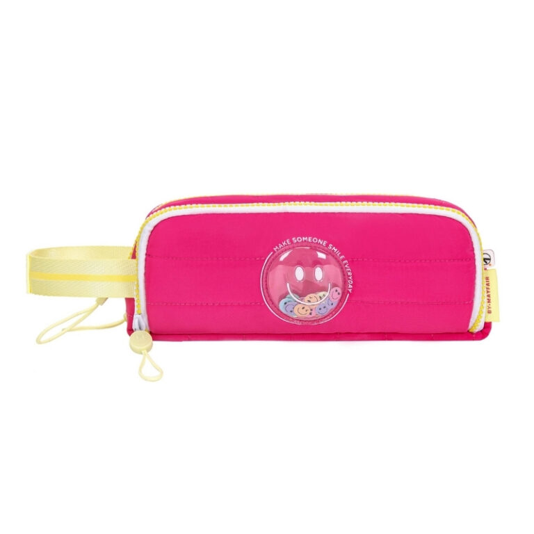 kids School Pencil Case Smile It Pink