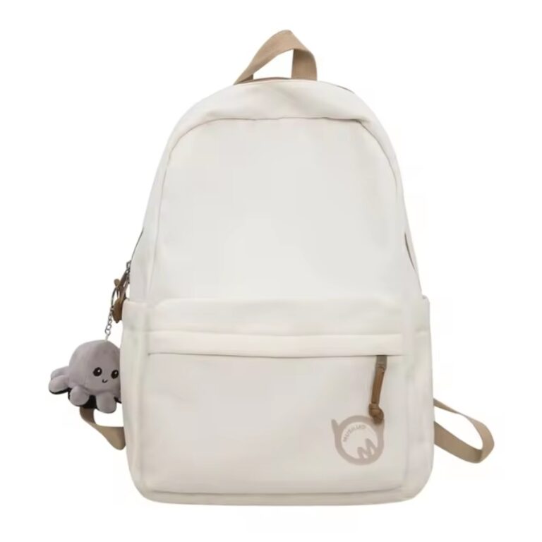 School Teen Backpack White